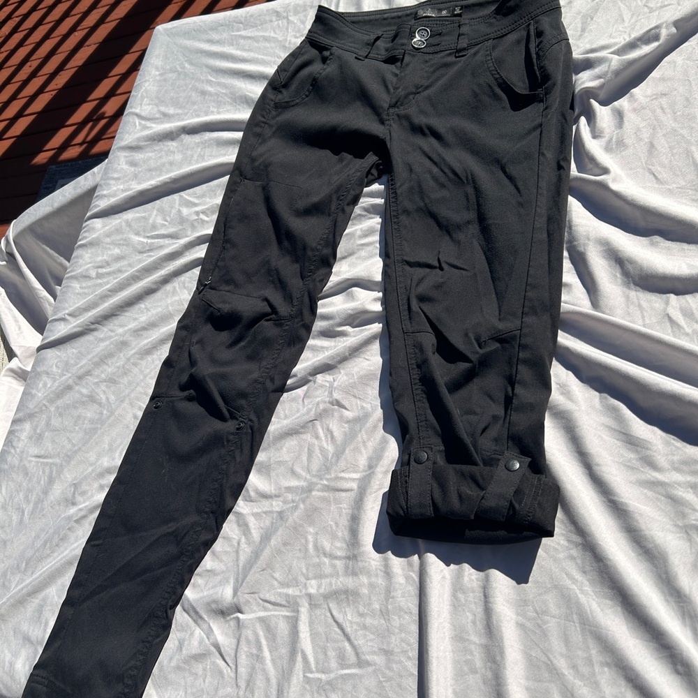 Prana Charcoal Black Halle Straight Pant 00